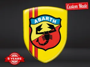 Fiat Abarth Decal Autoadesive Stile Custom Cupola Eleganti